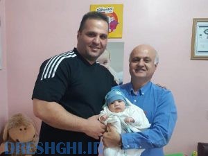 نوزاد رایان عزیز فرزند آقای قرایی از قویترین مردان ایران که در مطب اینجانب ختنه شد